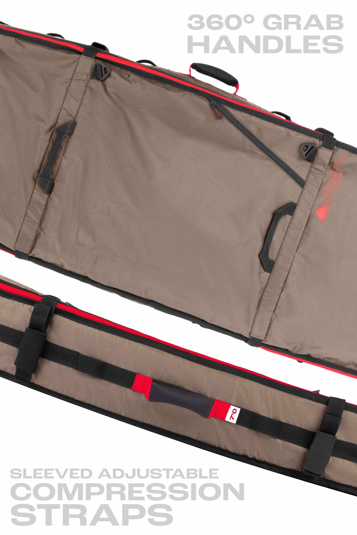 Wheeled JJF 3/2 Convertible Travel Bag - Coyote