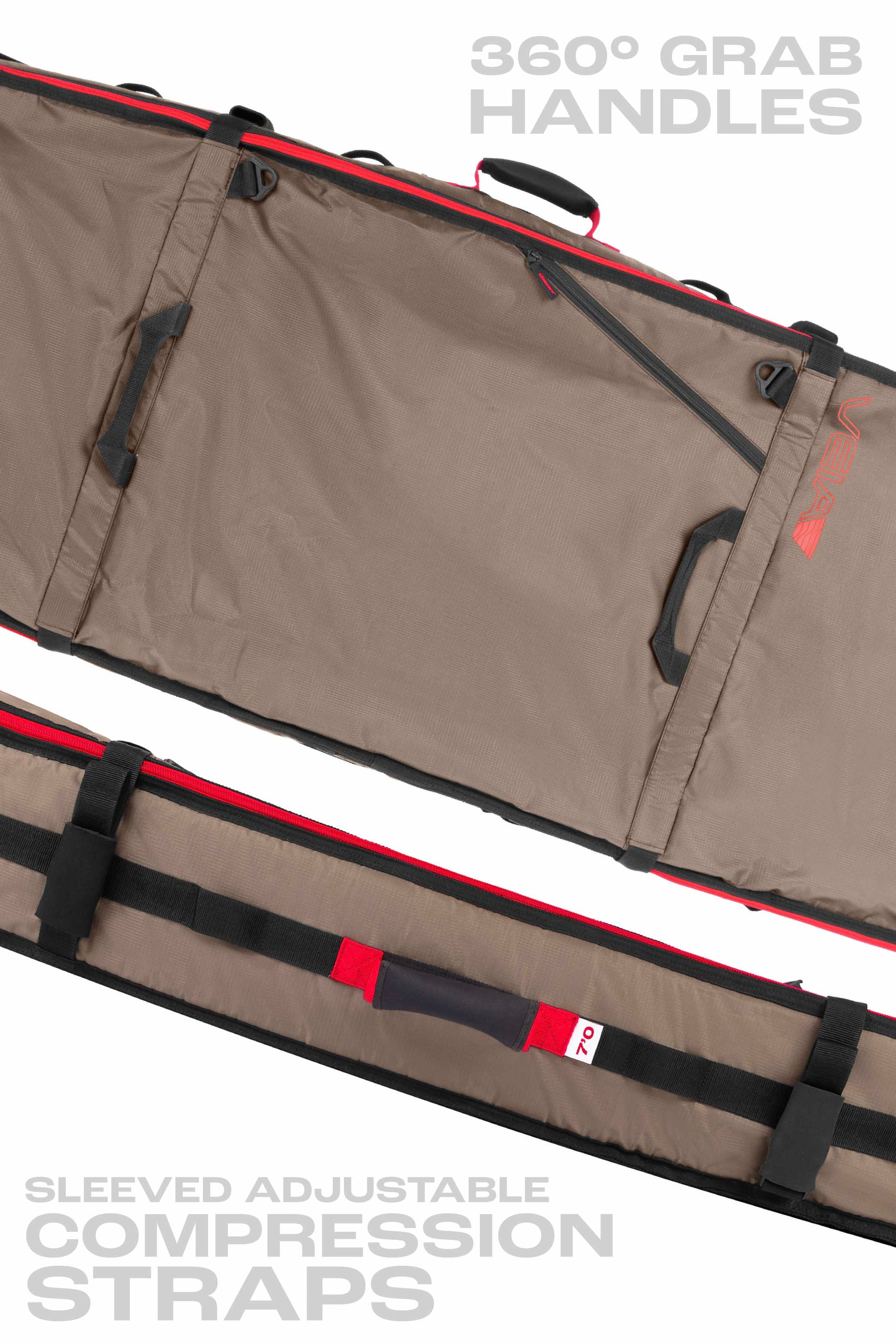 Wheeled JJF 3/2 Convertible Travel Bag - Coyote